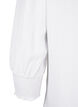 Viscose blouse met smok en ruches, Bright White, Packshot image number 3