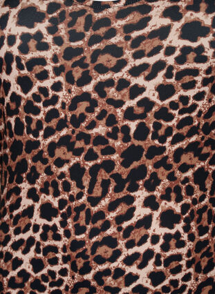 Robe ajustée à imprimé de léopard avec une découpe, Leopard AOP, Packshot image number 2