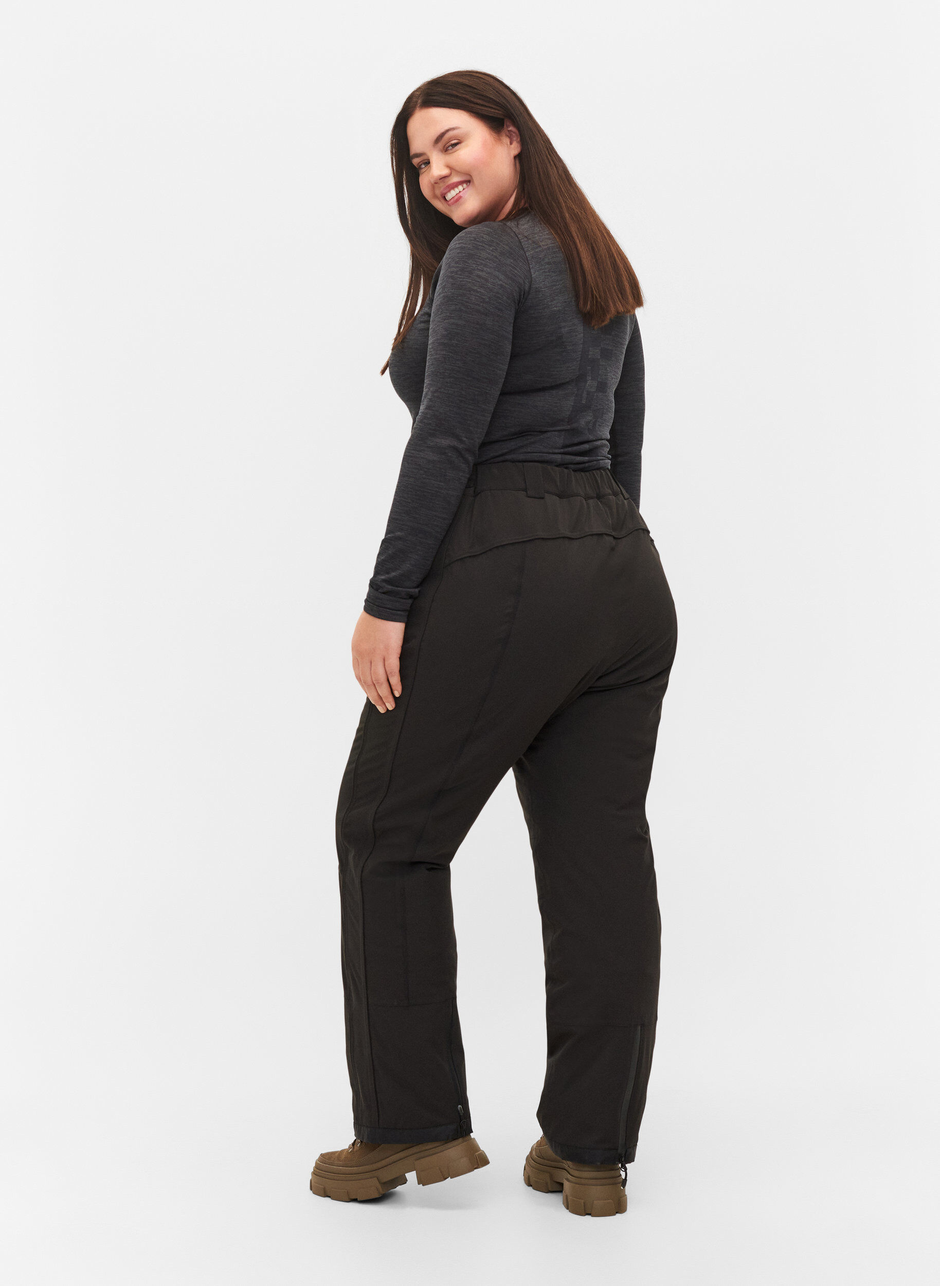 Zizzi pantalon de ski , Black, Model image number 1