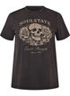 T-shirt graphique en coton bio, Beige, Packshot image number 0