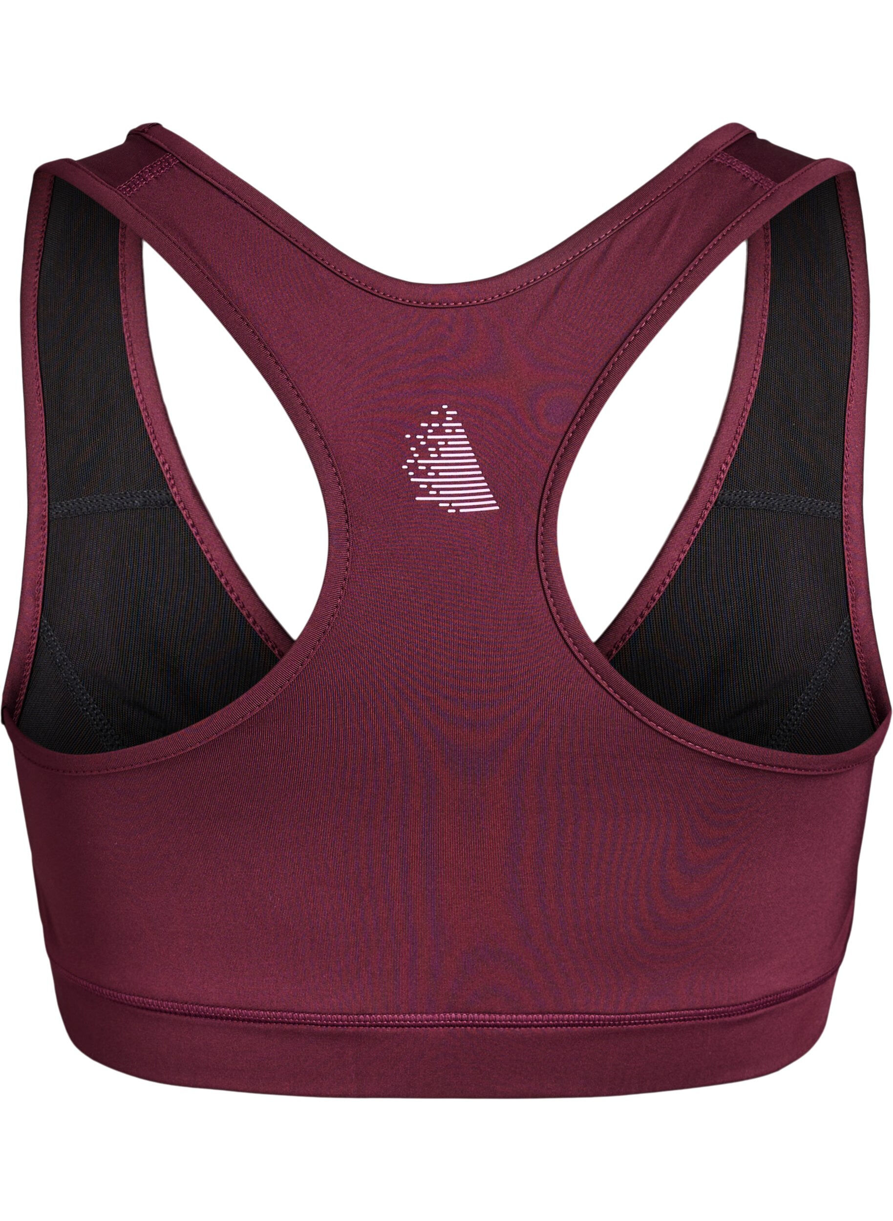 Zizzi Brassi&egrave;re de sport avec dos nageur, Bordeaux, Packshot image number 1