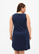 Robe sans manches en coton avec forme en A, Navy B. W. Escape, Model image number 1