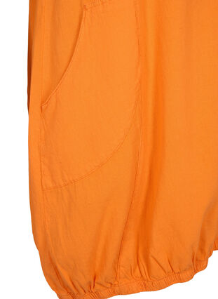 Jurk van katoen met korte mouwen, Orange Tiger, Packshot image number 3