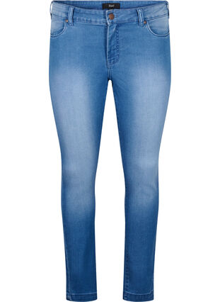 Viona jeans met normale taille, Light Blue, Packshot image number 0