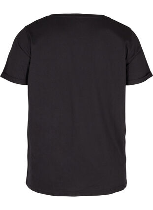 T-shirt de sport avec imprimé, Black Motivated, Packshot image number 1