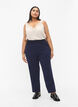 Pantalon &agrave; coupe droite, Bleu, Model image number 0