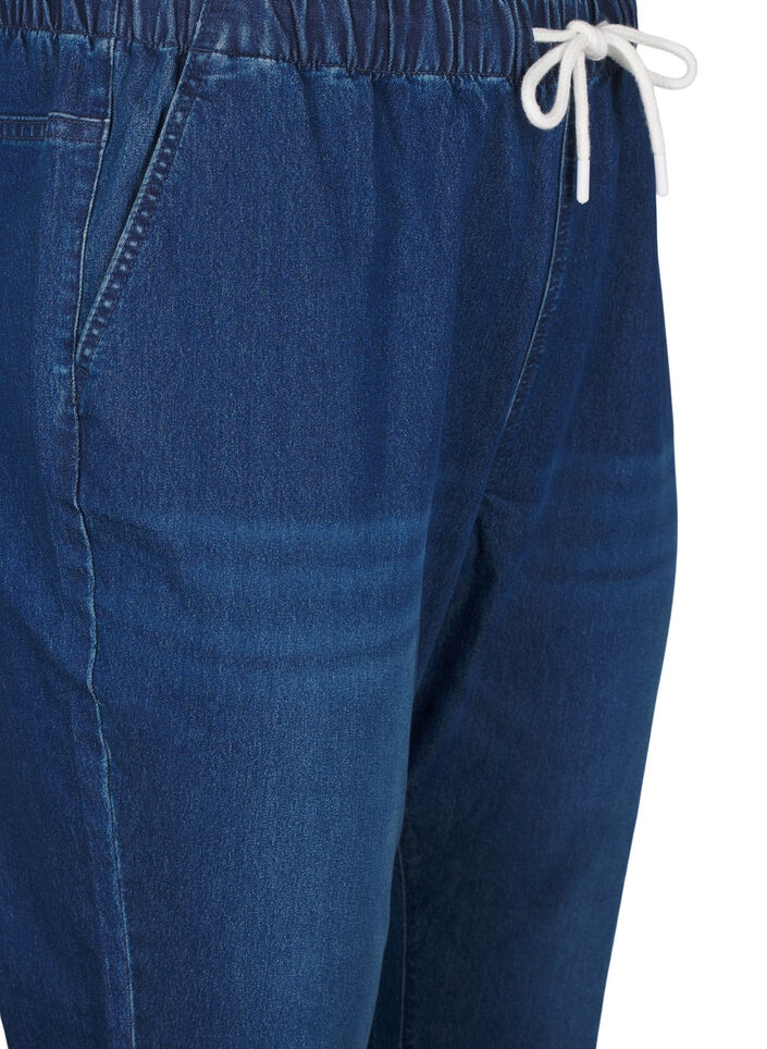 Denim joggers met zakken, Blauw, Packshot image number 2