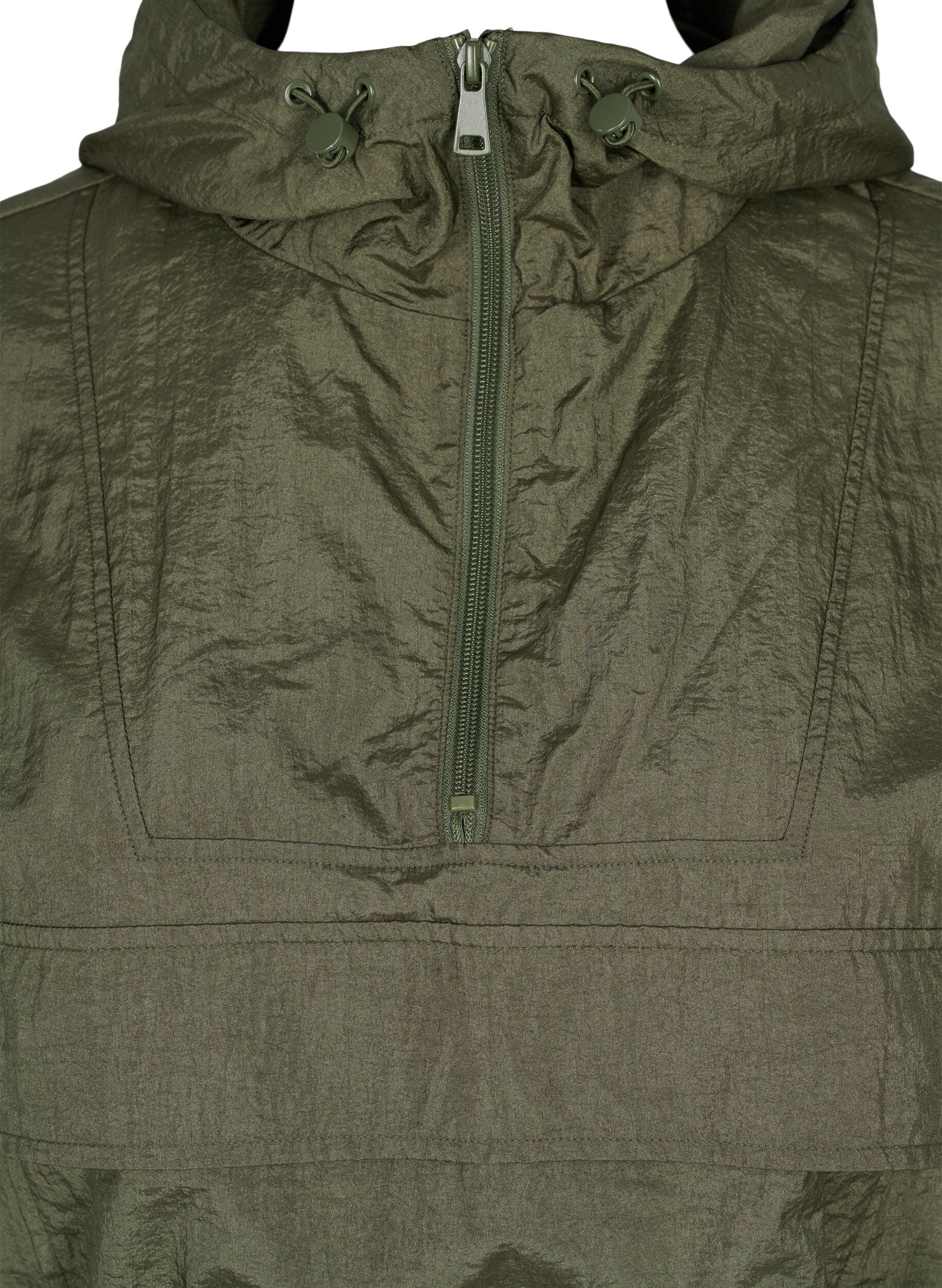ZizziLange anorak met capuchon en zak, Grape Leaf, Packshot image number 2