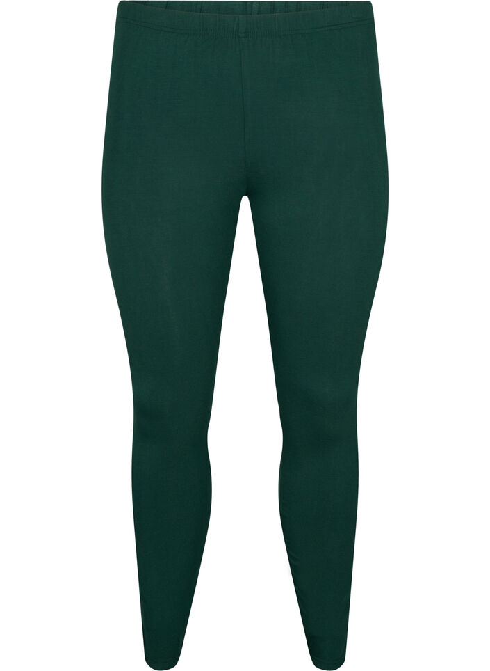 Basic legging in viscose, Groen, Packshot image number 0
