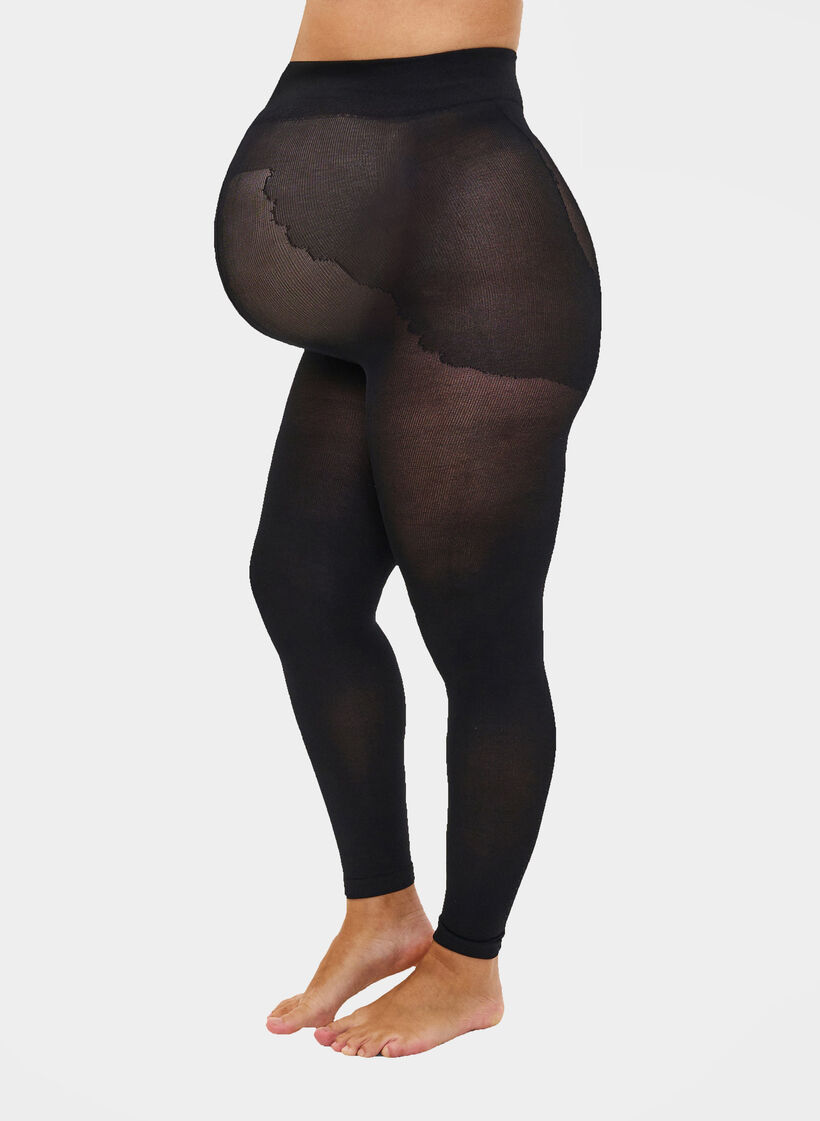 Leggings de maternité longues, Noir, Model image number 0