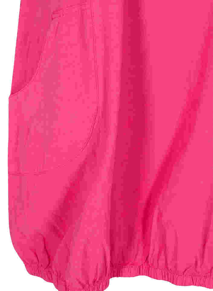 Robe sans manches en coton, Fuchsia Purple, Packshot image number 3