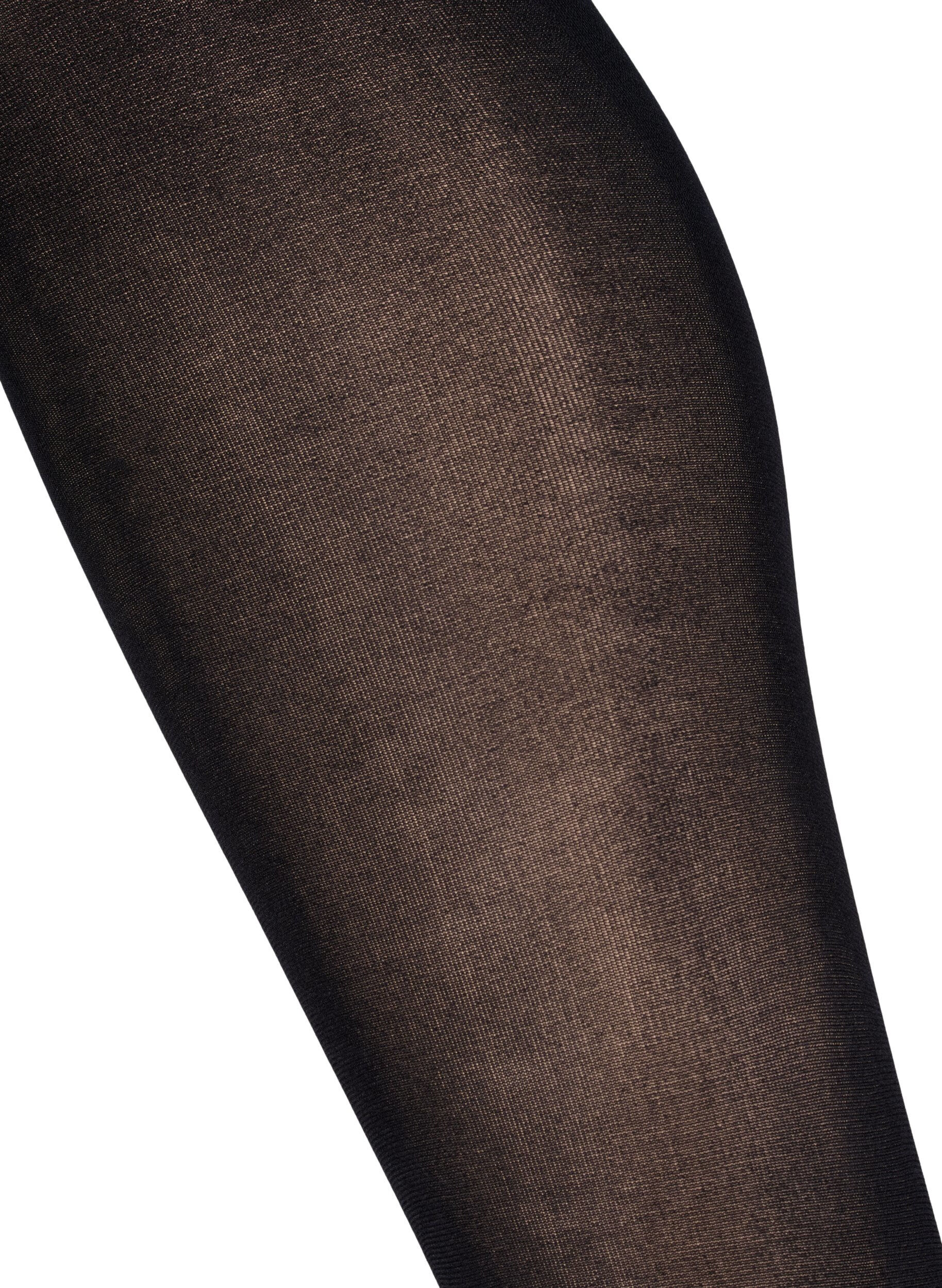 ZizziPush up panty Denier 60, Zwart, Packshot image number 2