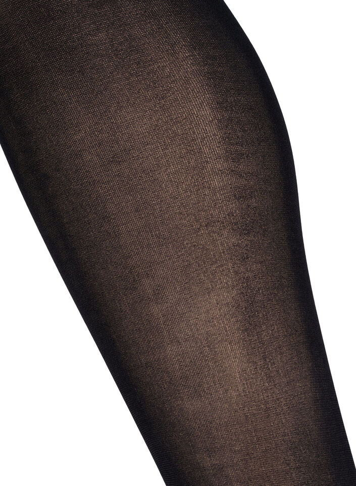 Push up panty Denier 60, Zwart, Packshot image number 2