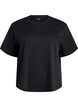 T-shirt coupe boxy en coton, Noir, Packshot image number 0