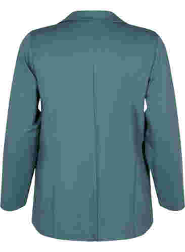 Blazer simple avec bouton et poches décoratives, Silver Pine, Packshot image number 1