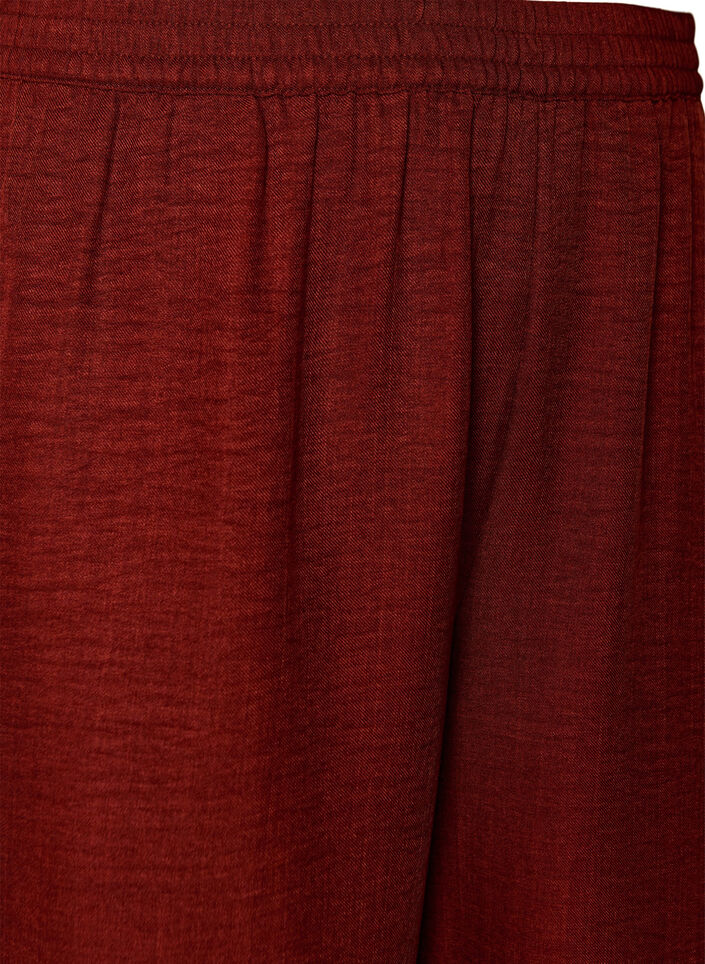 Pantalon ample avec ceinture &eacute;lastique et poches, Bordeaux, Packshot image number 2