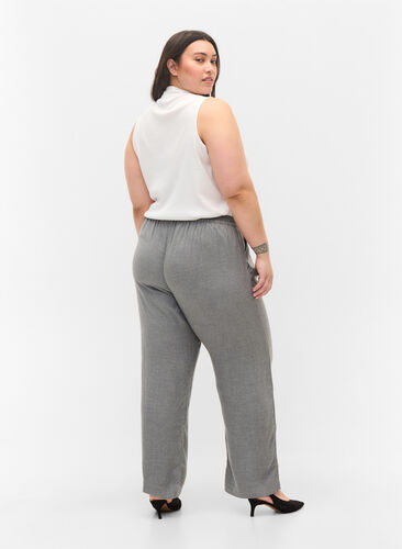 Pantalon classique avec poches, Grey Melange, Model image number 1