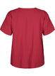 Viscose blouse met korte mouwen en borduursel, Rood, Packshot image number 1