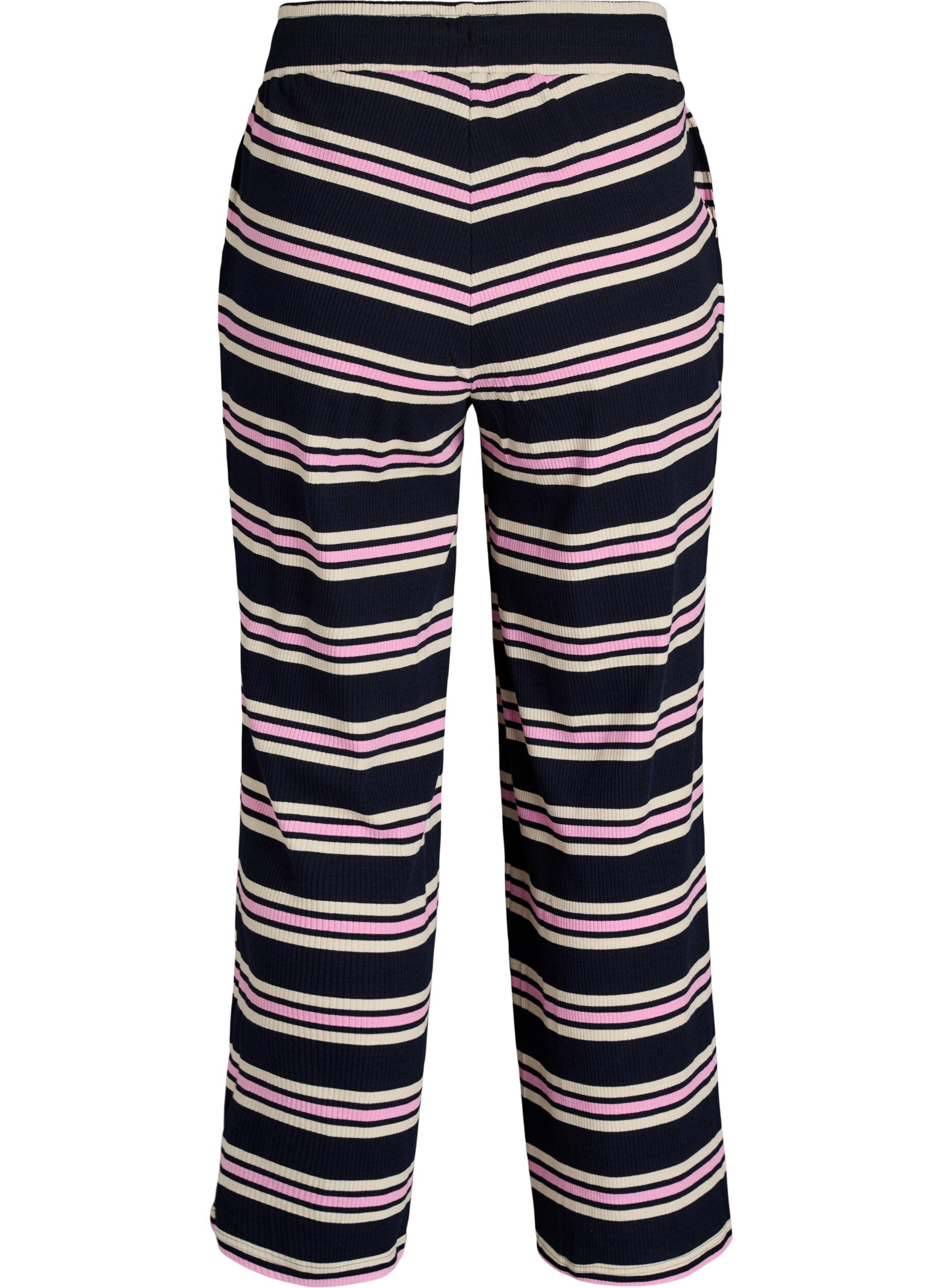 ZizziBas de pyjama &agrave; rayures et coupe ample, Bleu, Packshot image number 1
