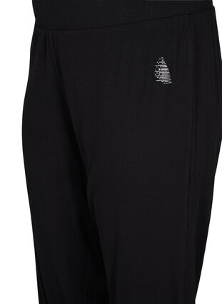 Pantalon ample en côte, Black, Packshot image number 2