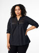 FLASH - Shirt met gehaakt detail, Black, Model image number 0