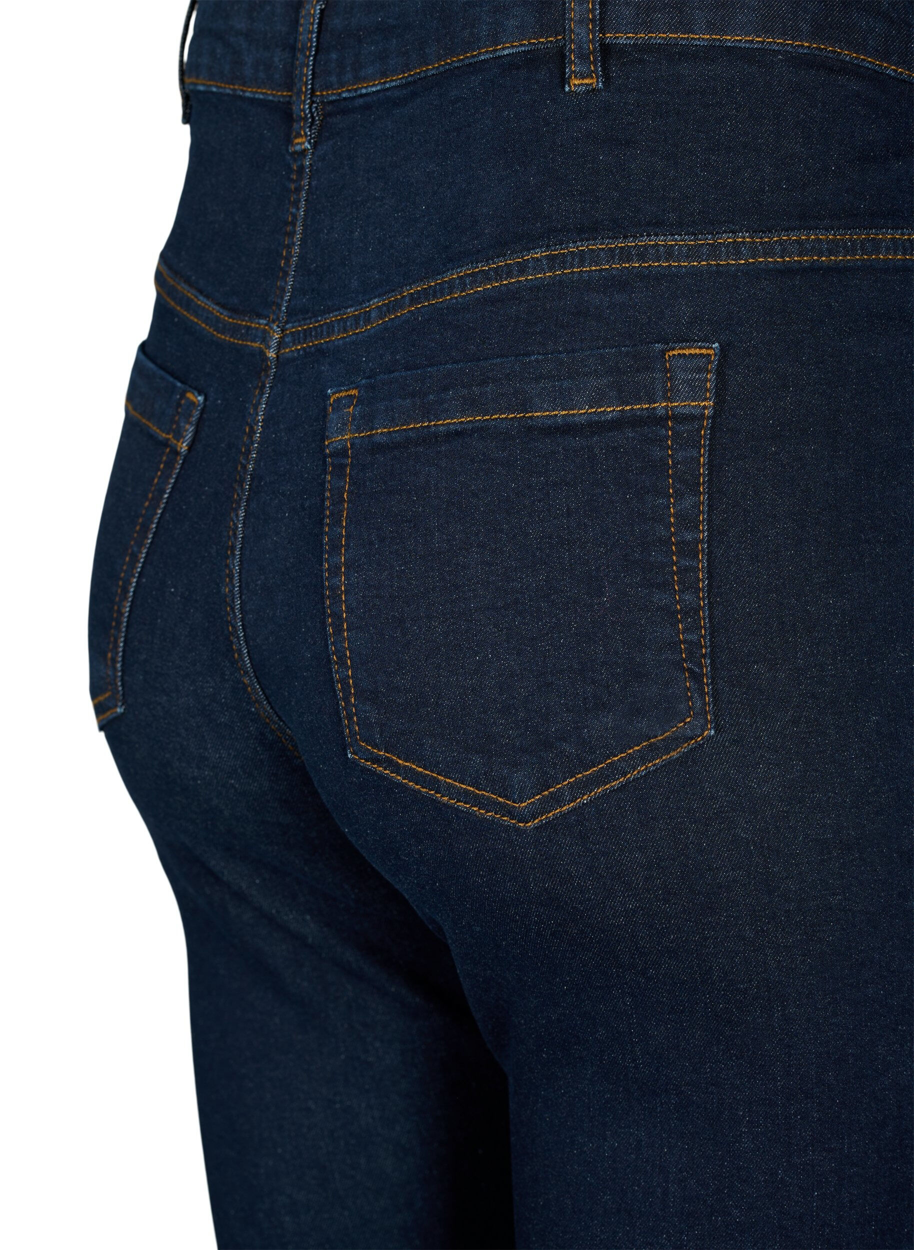 Zizzi Jeans bootcut Ellen &agrave; taille haute, Bleu, Packshot image number 3