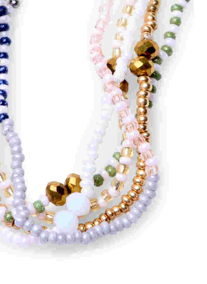 Ensemble de bracelet en perles et bague, Pastel Mix, Packshot image number 1