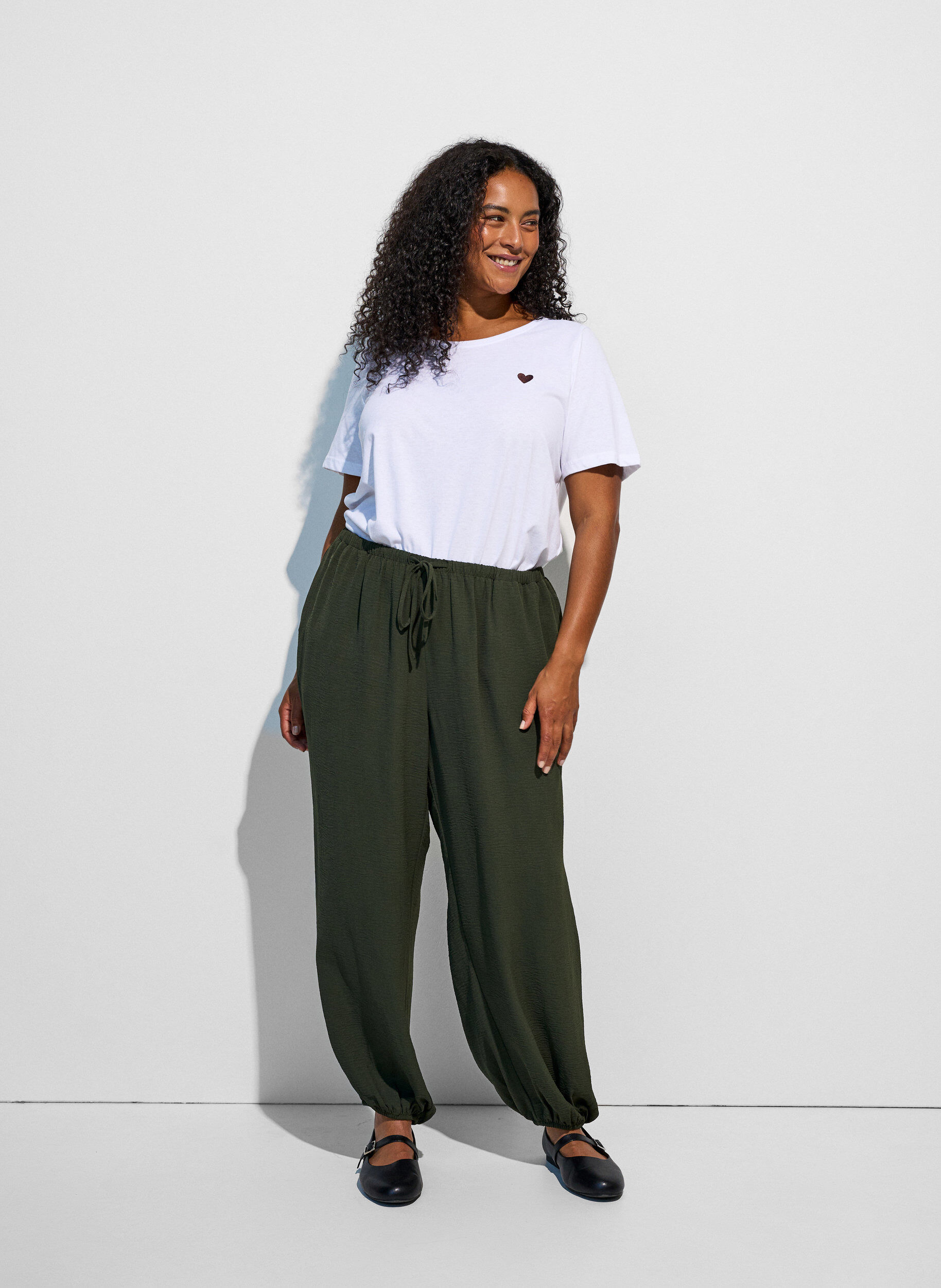 ZizziT-shirt met print, Wit, Model image number 1