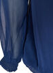 Blouse en mousseline avec manches transparentes, Bleu, Packshot image number 3