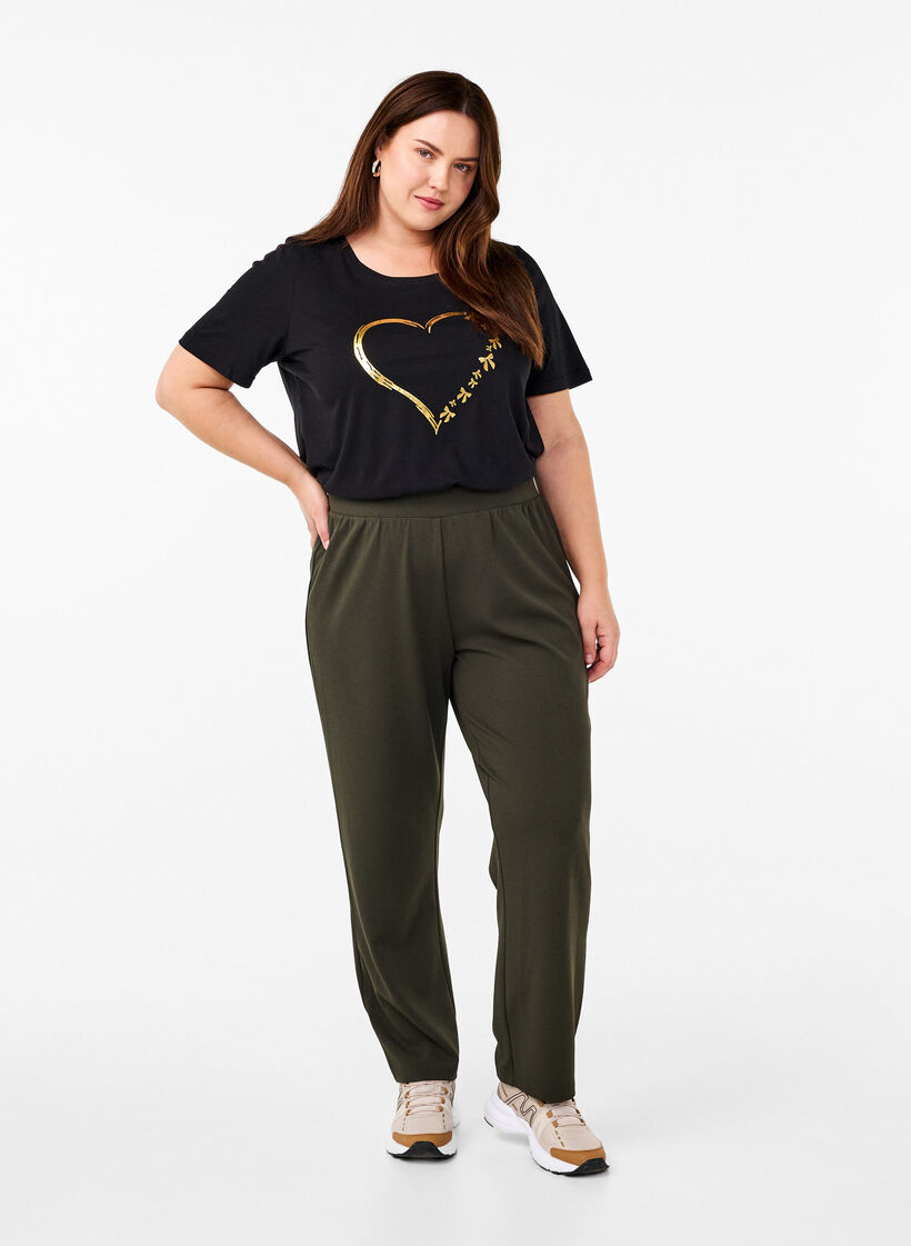 FLASH &ndash; T-shirt avec motif, Noir, Model image number 1