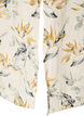 Midi-jurk in linnen en viscose met 1/2 mouwen, Wit, Packshot image number 3