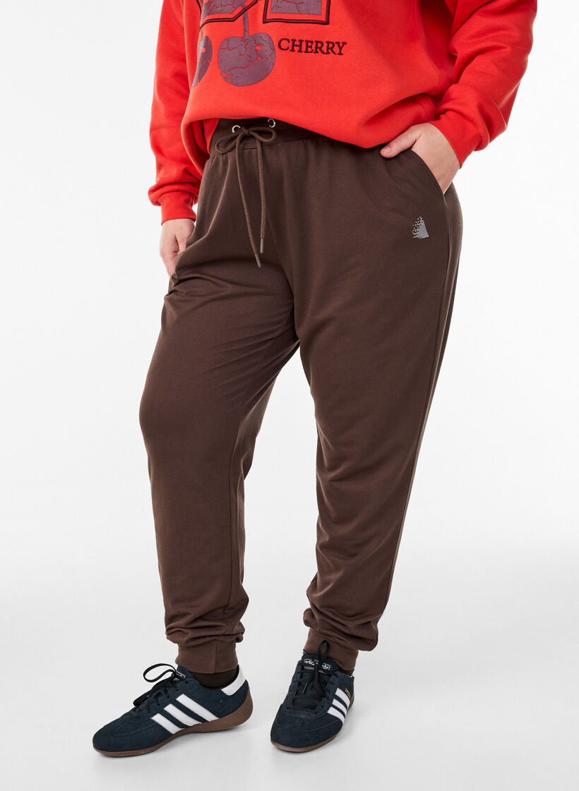 Sweatshirt avec motif &agrave; l'avant, Rouge, Model image number 3