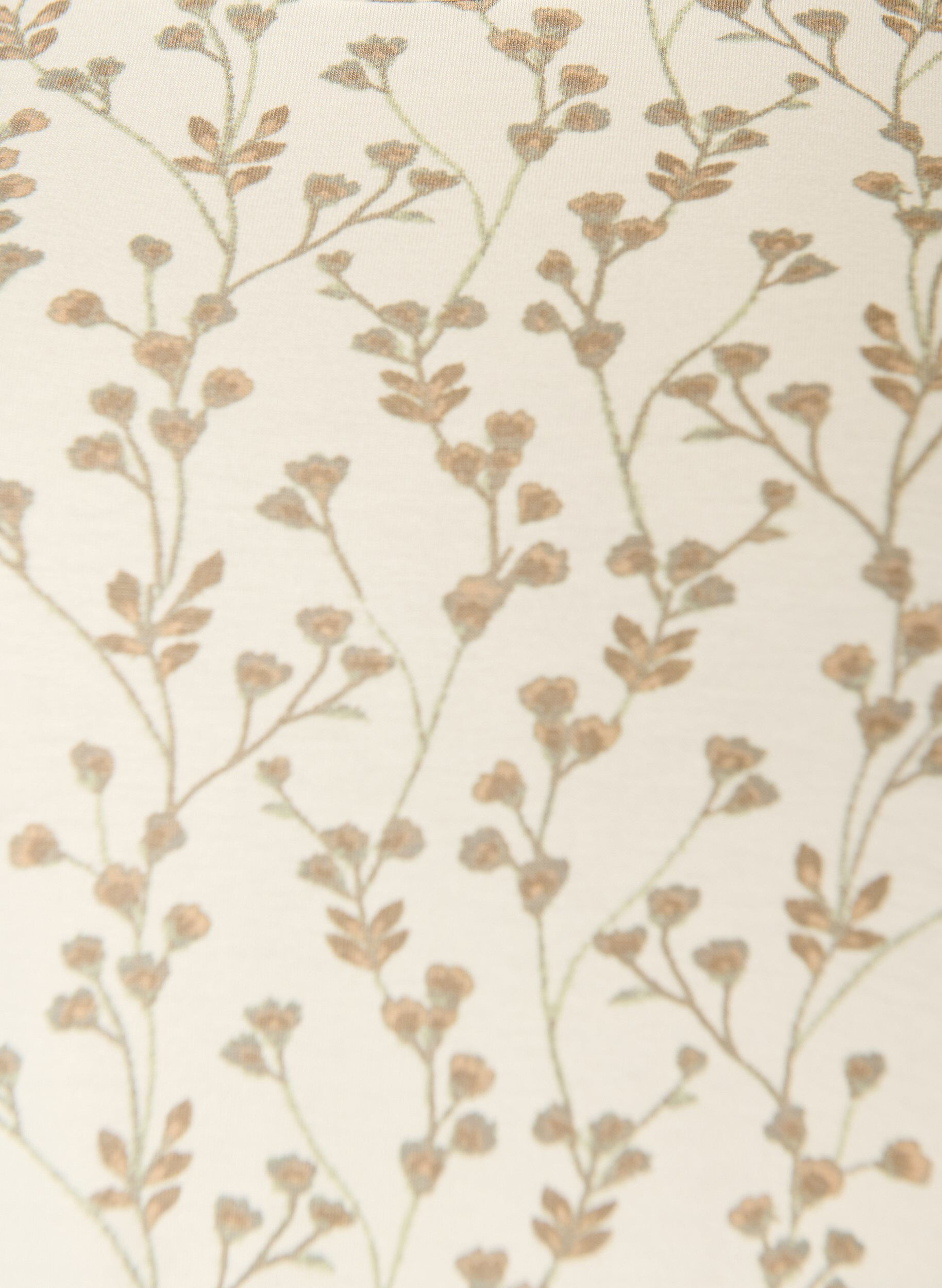 Zizzi T-shirt avec imprim&eacute; floral, Vanille, Packshot image number 2