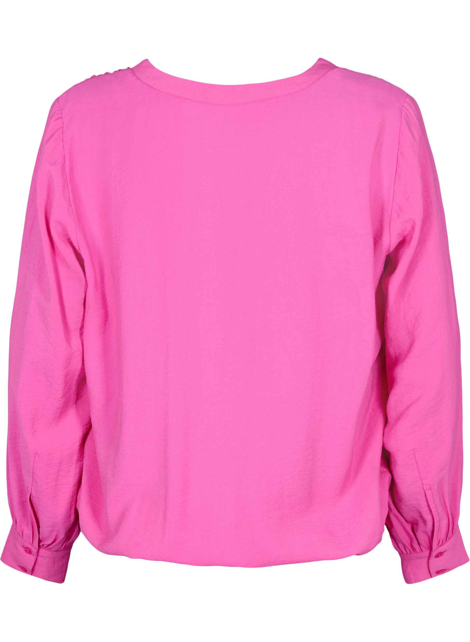 ZizziViscose blouse met v-hals, Raspberry Rose, Packshot image number 1
