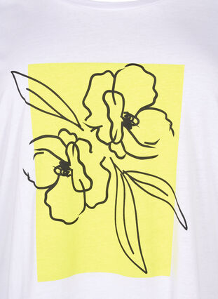 Katoenen T-shirt met motief, B. White w. Sulphur, Packshot image number 2