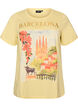 T-shirt en coton avec imprim&eacute;, Jaune clair, Packshot image number 0