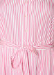 Robe-chemise longue jusqu&rsquo;aux chevilles avec ceinture &agrave; nouer et rayures, Rose, Packshot image number 2