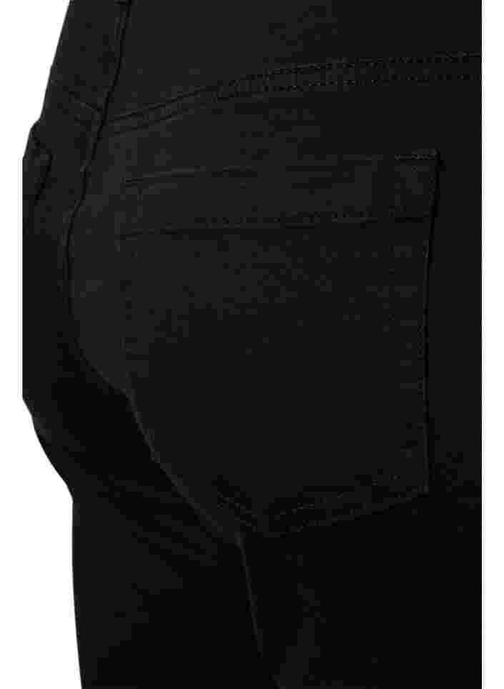 Ellen bootcut jeans met hoge taille, Black, Packshot image number 3
