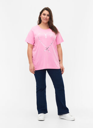 FLASH - T-shirt met motief, Begonia Pink, Model image number 2