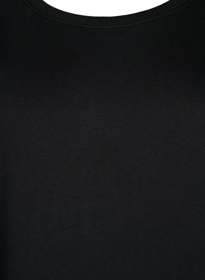 Trui tuniek met trekkoord details, Black, Packshot image number 2