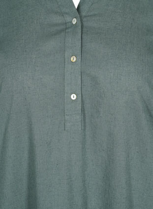 Robe chemise longue à manches courtes, Balsam Green, Packshot image number 2