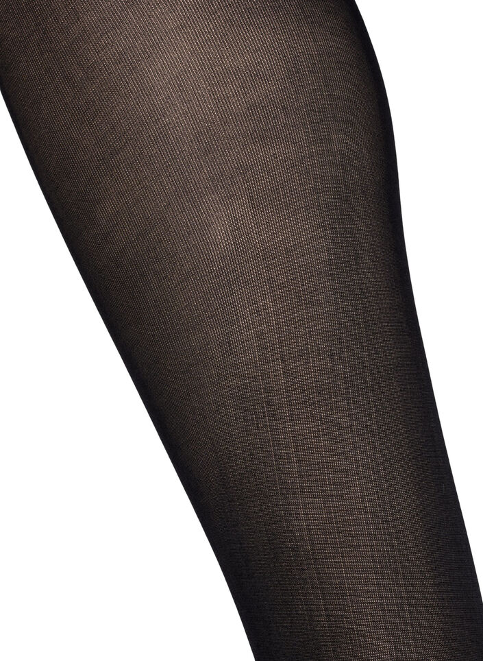 2-pack panty's in 60 denier, Zwart, Packshot image number 3