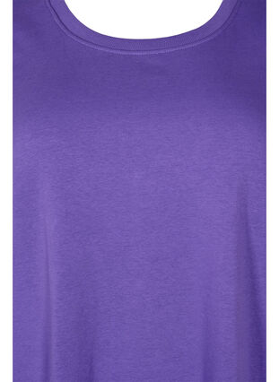 Sweaterjurk met korte mouwen en splitjes, Ultra Violet, Packshot image number 2