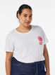 T-shirt met motief, Wit, Model image number 0