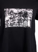 T-shirt imprim&eacute;, Noir, Packshot image number 2