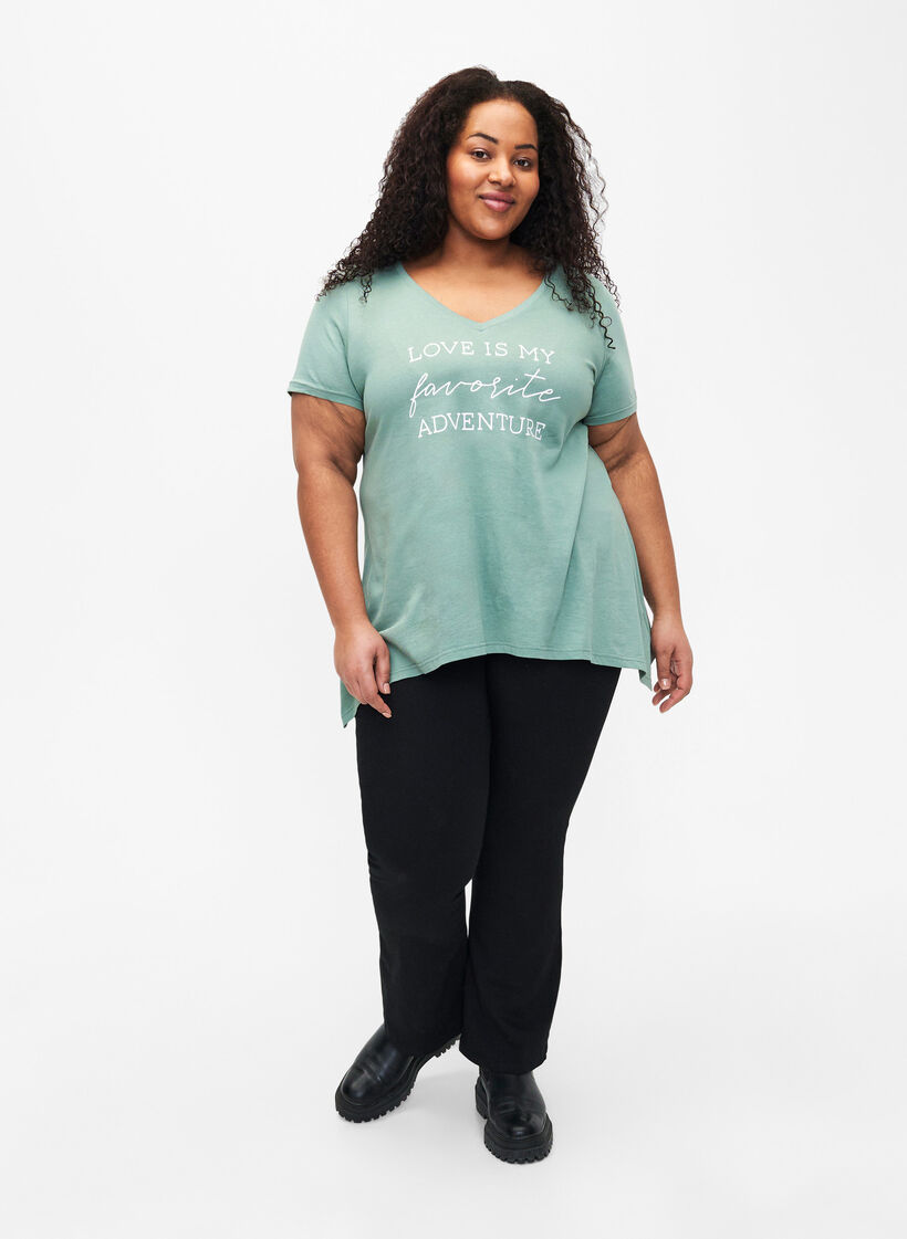 Katoenen T-shirt met korte mouwen, Chinois G. W. Love, Model image number 2