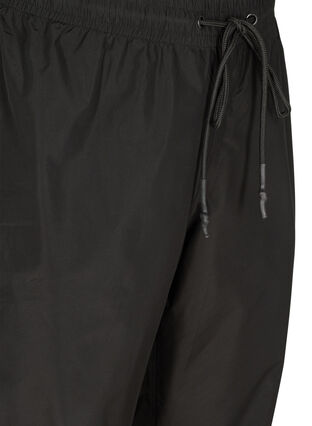 Pantalon de pluie avec élastique et cordons de serrage, Black, Packshot image number 2