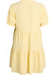 Robe courte &agrave; coupe &eacute;vas&eacute;e, Jaune clair, Packshot image number 1