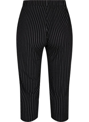Pantalon ample avec longueur 7/8, Black White Stirpe, Packshot image number 1