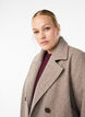 Manteau court &agrave; boutonnage crois&eacute;, Beige, Model image number 3